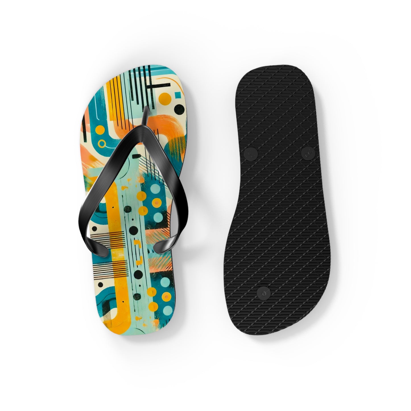 Artistic Collaboration Flip Flops