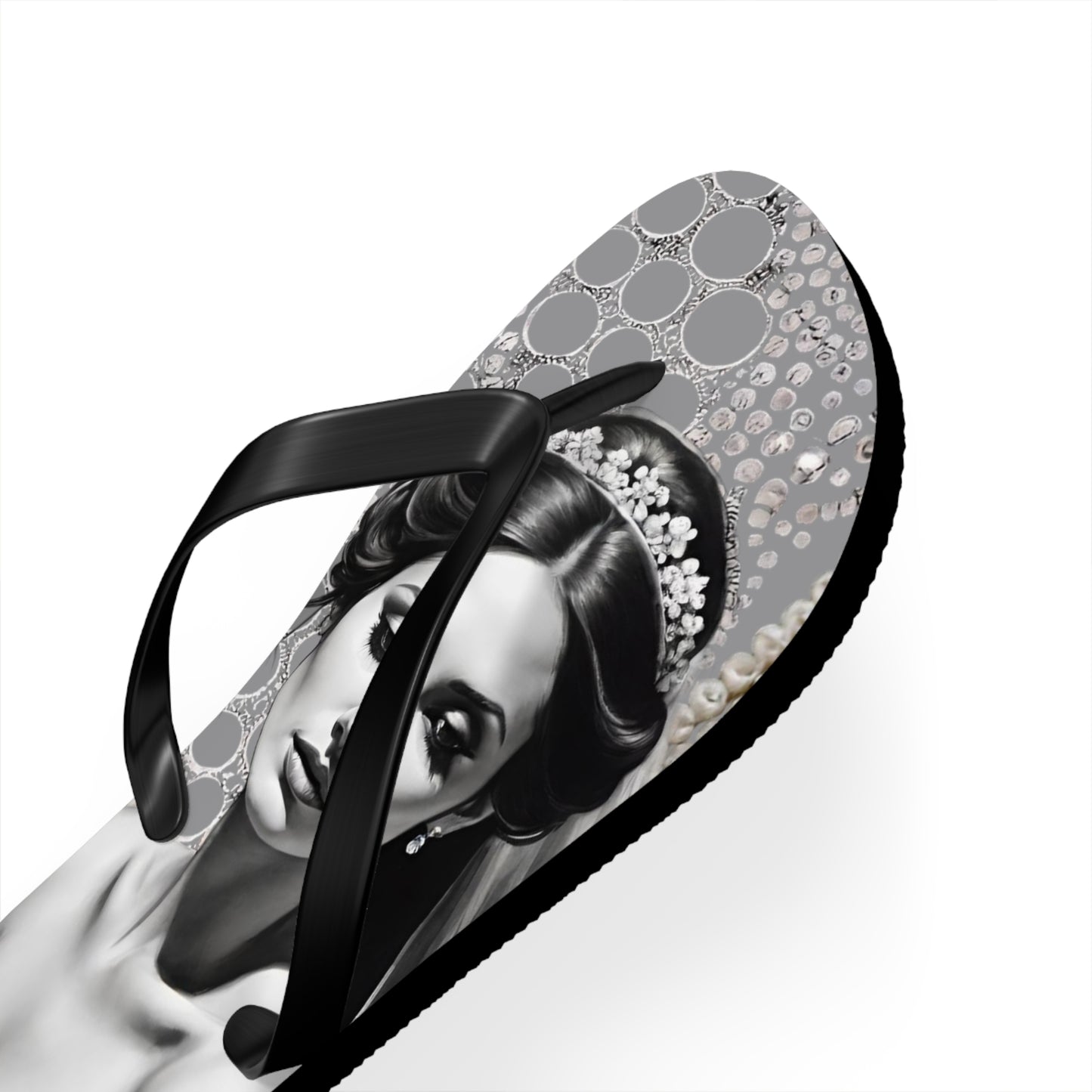 Bride Grey Flip Flops