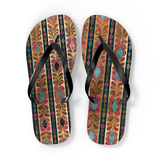 Moroccan Goldleaf Flip Flops