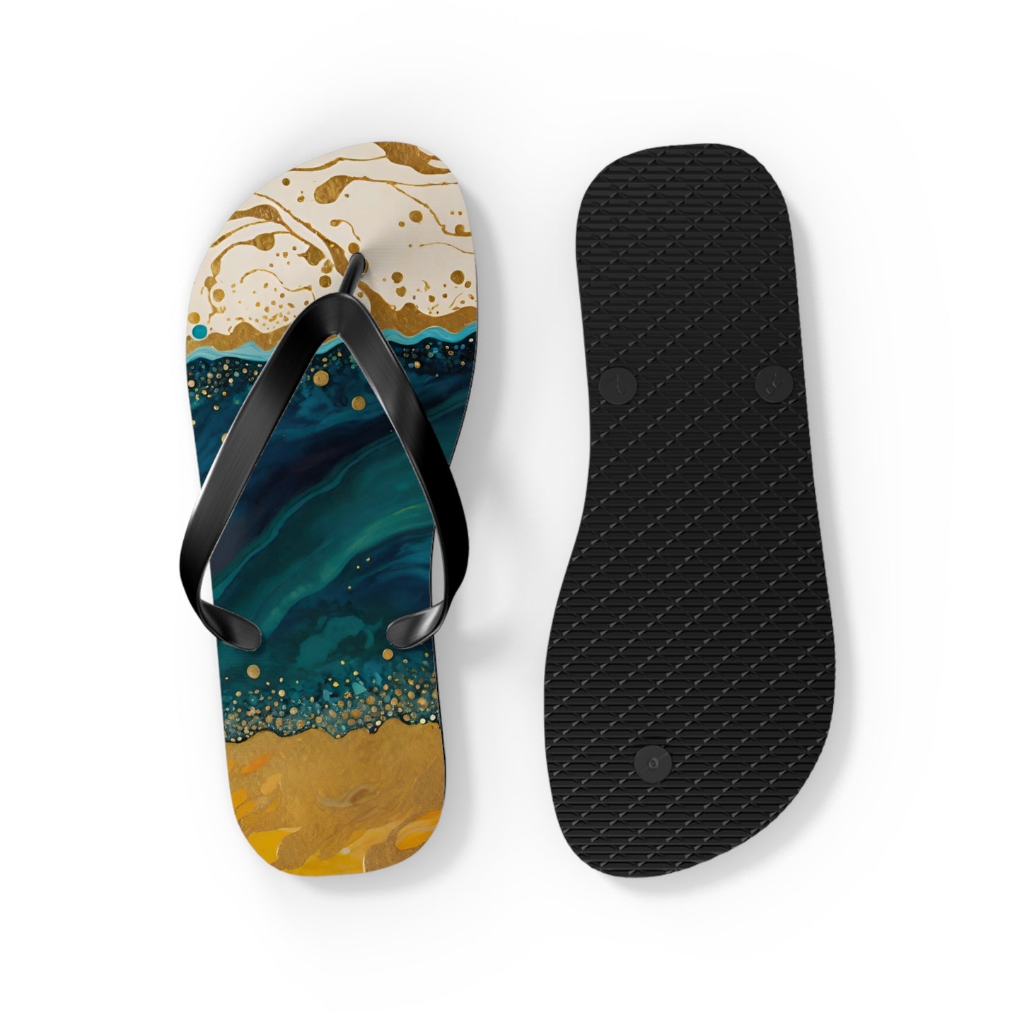 Ocean Floor Flip Flops