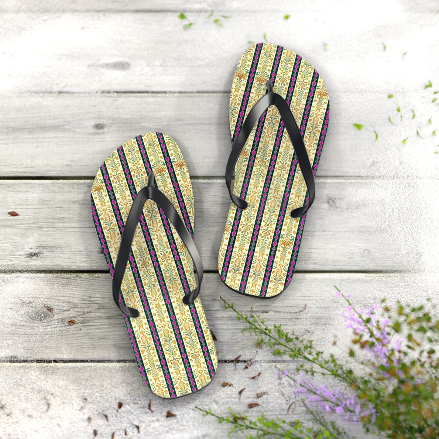 Wild Flower Flip Flops