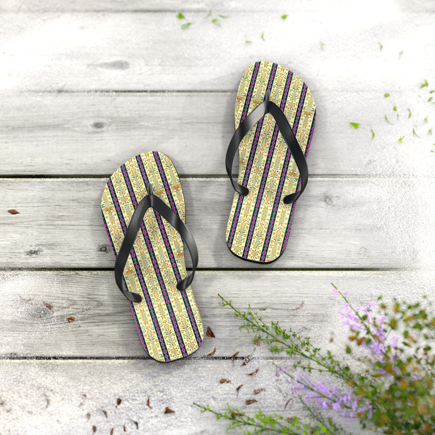 Wild Flower Flip Flops