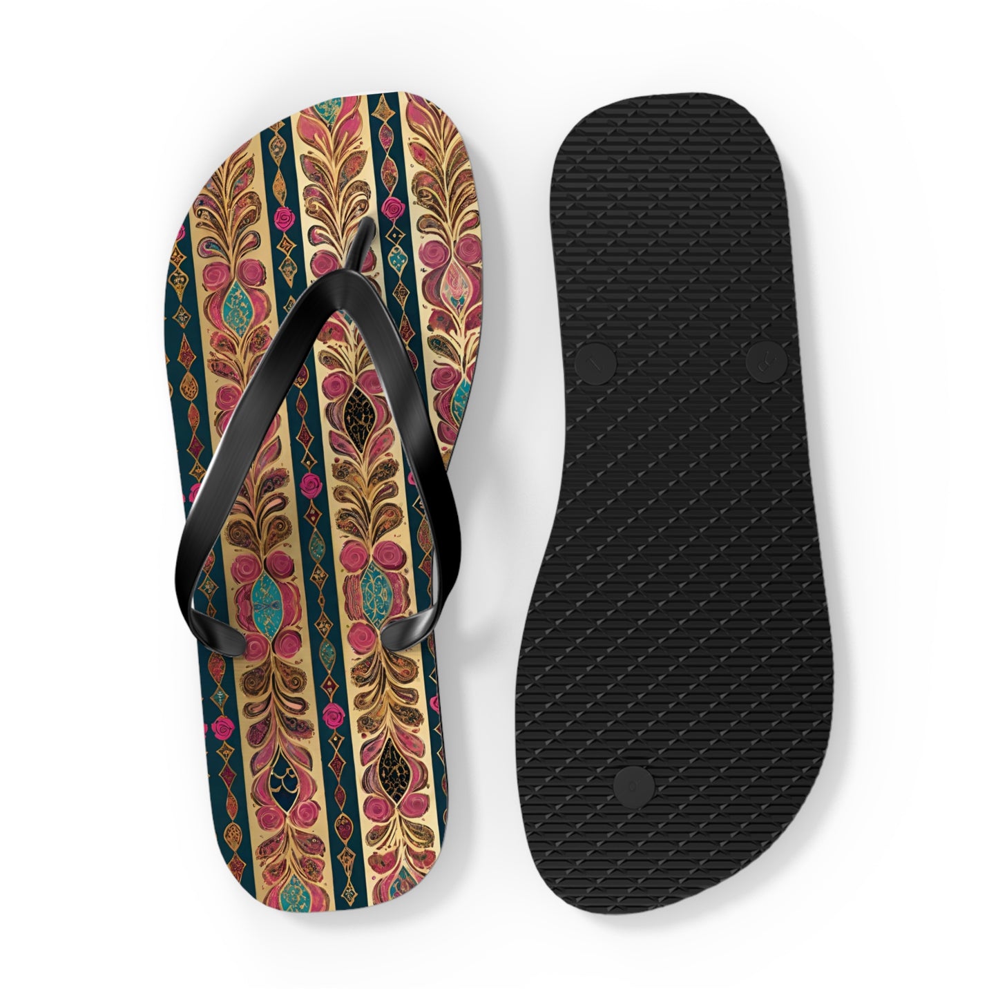 Moroccan Goldleaf Flip Flops