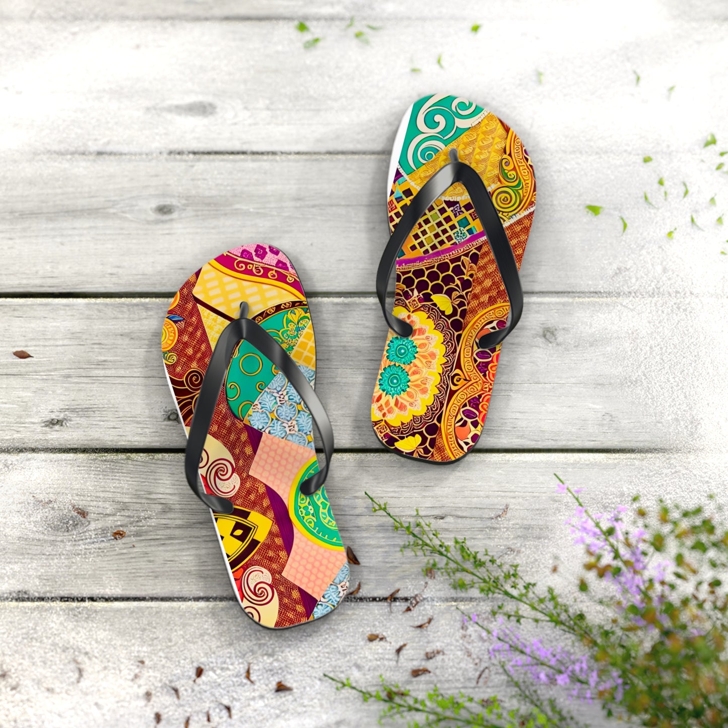 Luxe Scarf Flip Flops