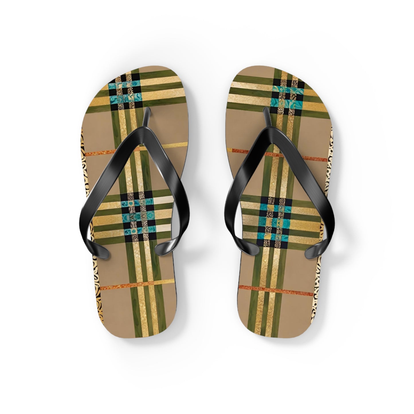 Army Gold Flip Flops