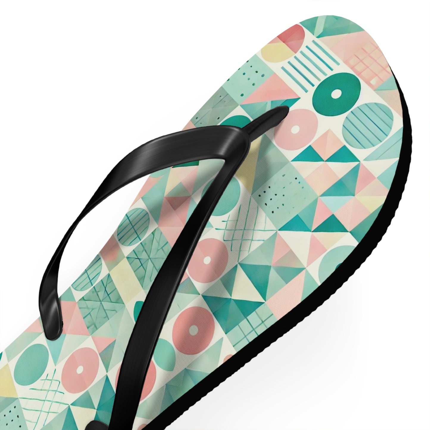 Pastel Geo Flip Flops