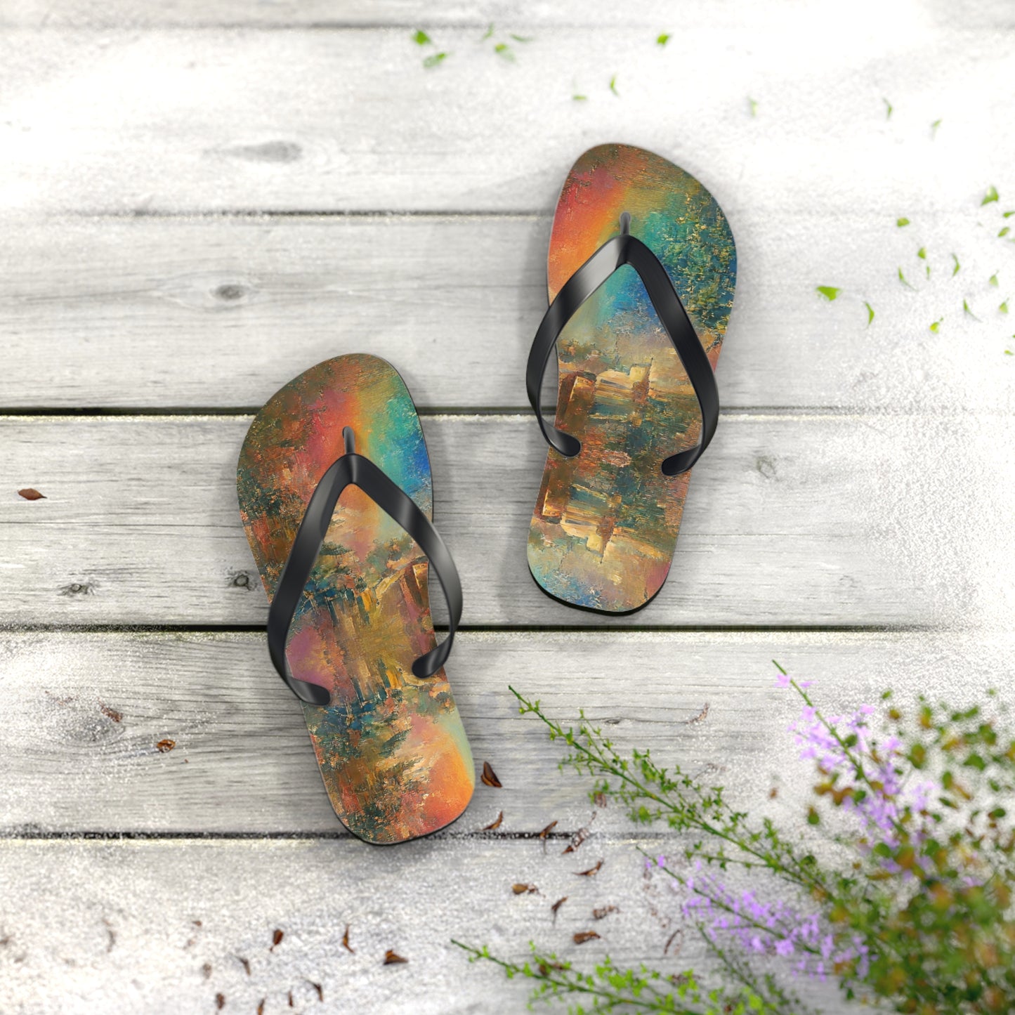 Moonbow Flip Flops